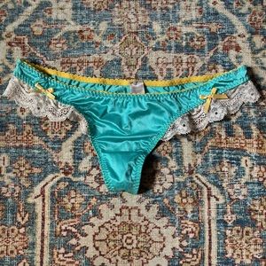 NWT Blue and Yellow Victoria’s Secret panty